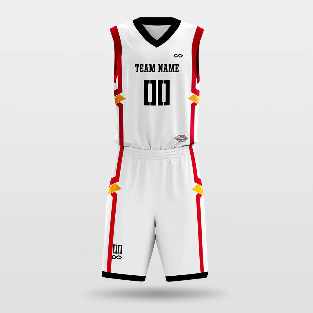 Cikers Sports Basketball Jersey White / S Hero - Customized Sublimated Basketball Set