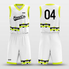Cikers Sports Basketball Uniforms Failure - Custom Sublimated Basketball Uniform Set Mosaic Graphic