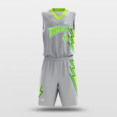 Cikers Sports Basketball Uniforms Grey / S Lightning - Custom Sublimated Basketball Uniform Set