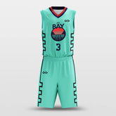 Cikers Sports Basketball Uniforms Mint Green / S Citywall - Custom Sublimated Basketball Uniform Set