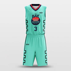 Cikers Sports Basketball Uniforms Mint Green / S Citywall - Custom Sublimated Basketball Uniform Set