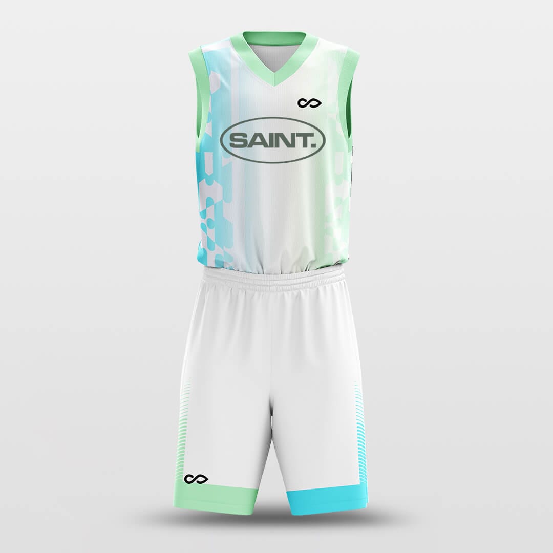 Cikers Sports Basketball Uniforms Mint Green / S Tunnel - Custom Sublimated Basketball Uniform Set Gradient