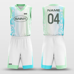 Cikers Sports Basketball Uniforms Tunnel - Custom Sublimated Basketball Uniform Set Gradient