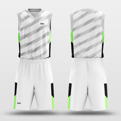 Cikers Sports Basketball Uniforms Velocity - Custom Sublimated Basketball Uniform Set Retro Stripe