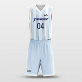 Cikers Sports Basketball Uniforms White and Blue / S Argentina - Custom Sublimated Basketball Uniform Set
