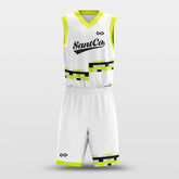 Cikers Sports Basketball Uniforms White and Yellow / S Failure - Custom Sublimated Basketball Uniform Set Mosaic Graphic