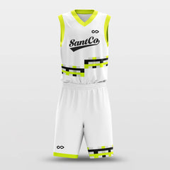 Cikers Sports Basketball Uniforms White and Yellow / S Failure - Custom Sublimated Basketball Uniform Set Mosaic Graphic