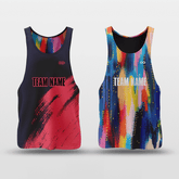 Cikers Sports Black&Colorful / S Colorful Black - Customized Reversible Quick Dry Basketball Jersey