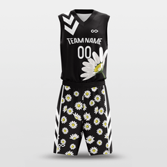 Cikers Sports Black / S Daisy - Customized Sublimated Basketball Set