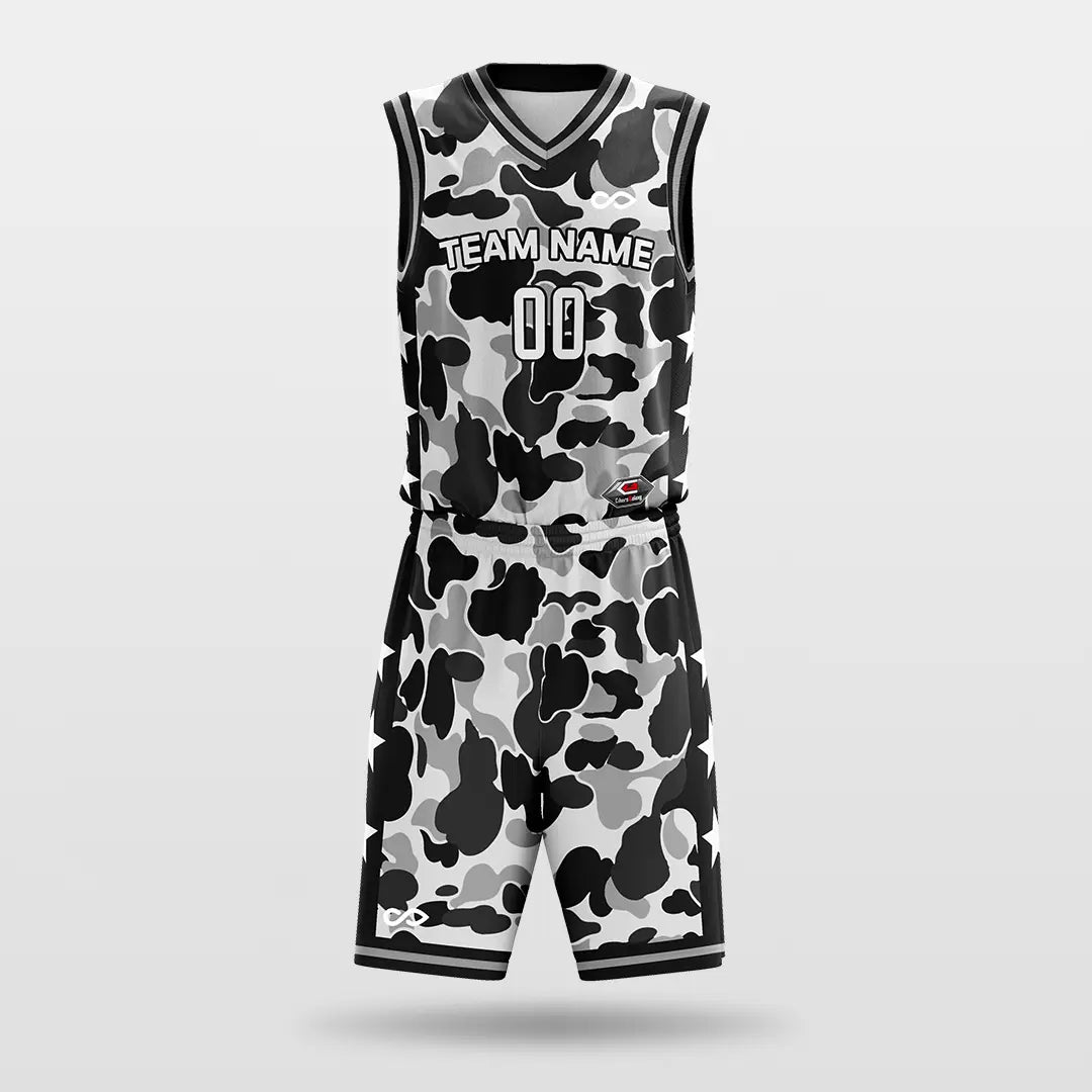 Cikers Sports Black / S Snow Leopard - Customized Sublimated Basketball Set