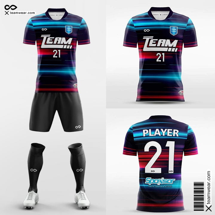 Cikers Sports Black / S Speed - Women Custom Soccer Uniforms Sublimated Print