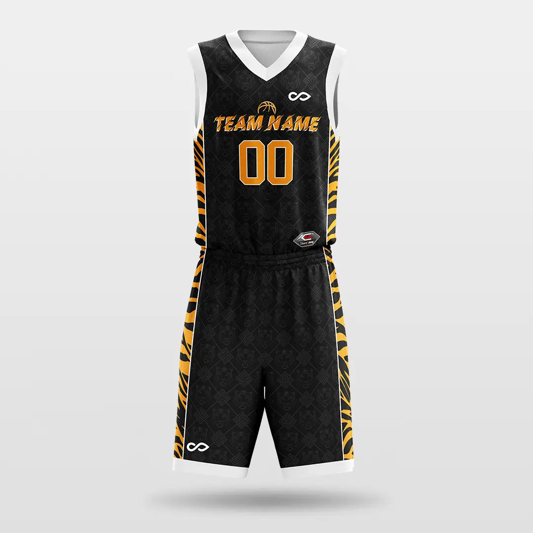 Cikers Sports Black / S Tiger Roar - Customized Sublimated Basketball Set