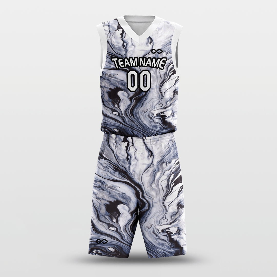 Cikers Sports Black&White / S Dye - Customized Sublimated Basketball Set