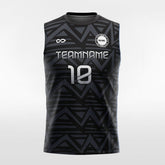 Cikers Sports Black / XS PolarNight 3 - Customized Men's Sublimated Sleeveless Soccer Jersey