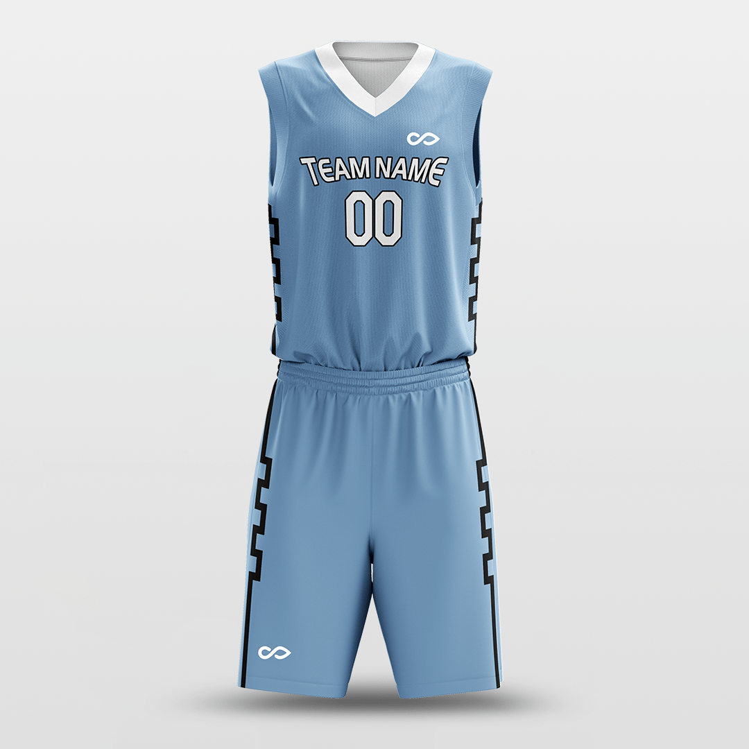 Cikers Sports Blue / S City Wall - Customized Sublimated Basketball Set