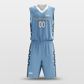 Cikers Sports Blue / S City Wall - Customized Sublimated Basketball Set