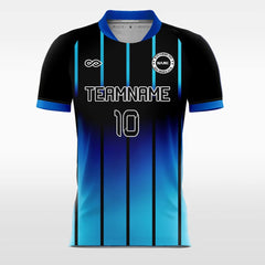 Cikers Sports Blue / S Fade Stripe - Custom Soccer Jerseys Sublimated for Men
