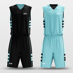 Cikers Sports CLASSIC26 - Customized Kid's Reversible Sublimated Basketball Set