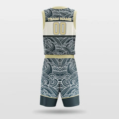 Cikers Sports Clouds - Customized Sublimated Basketball Set