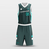 Cikers Sports Dark Green / S Memphis - Customized Sublimated Basketball Set