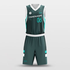 Cikers Sports Dark Green / S Memphis - Customized Sublimated Basketball Set