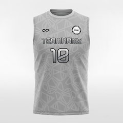 Cikers Sports Gery / XS Supremacy 2 - Customized Men's Sublimated Sleeveless Soccer Jersey