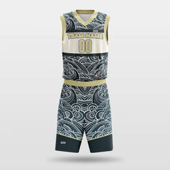 Cikers Sports Gray / S Clouds - Customized Sublimated Basketball Set