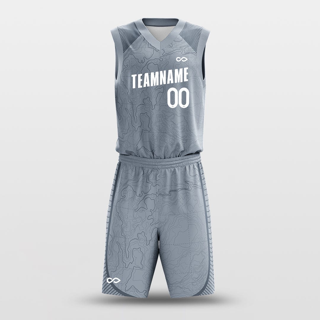 Cikers Sports Gray / S Deep Sea - Customized Sublimated Basketball Uniform Set