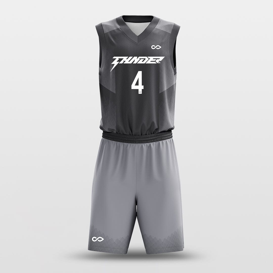 Cikers Sports Gray / S Track - Customized Sublimated Basketball Uniforms Set