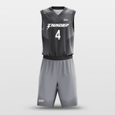 Cikers Sports Gray / S Track - Customized Sublimated Basketball Uniforms Set