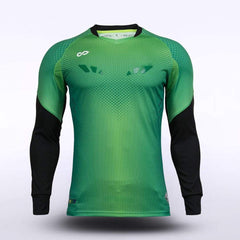 Cikers Sports Green / S Flying Fish - Customized Adult Goalkeeper Long Sleeve Soccer Jersey