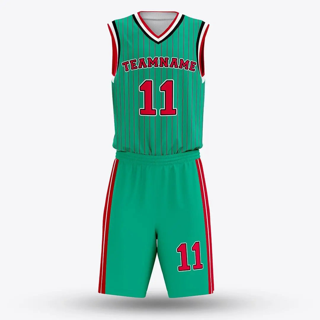 Cikers Sports green / S Left Auto - Customized Sublimated Basketball Set