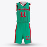 Cikers Sports green / S Left Auto - Customized Sublimated Basketball Set