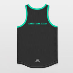 Cikers Sports Green Tech - Customized Basketball Jersey Sleeveless