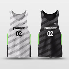 Cikers Sports Grey & Black / S Velocity - Customized Reversible Quick Dry Basketball Jersey