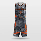 Cikers Sports grey / S Cement- Customized Sublimated Basketball Set