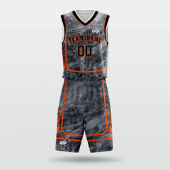Cikers Sports grey / S Cement- Customized Sublimated Basketball Set