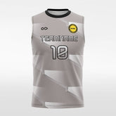 Cikers Sports Grey / XS Ladder - Customized Men's Sublimated Sleeveless Soccer Jersey