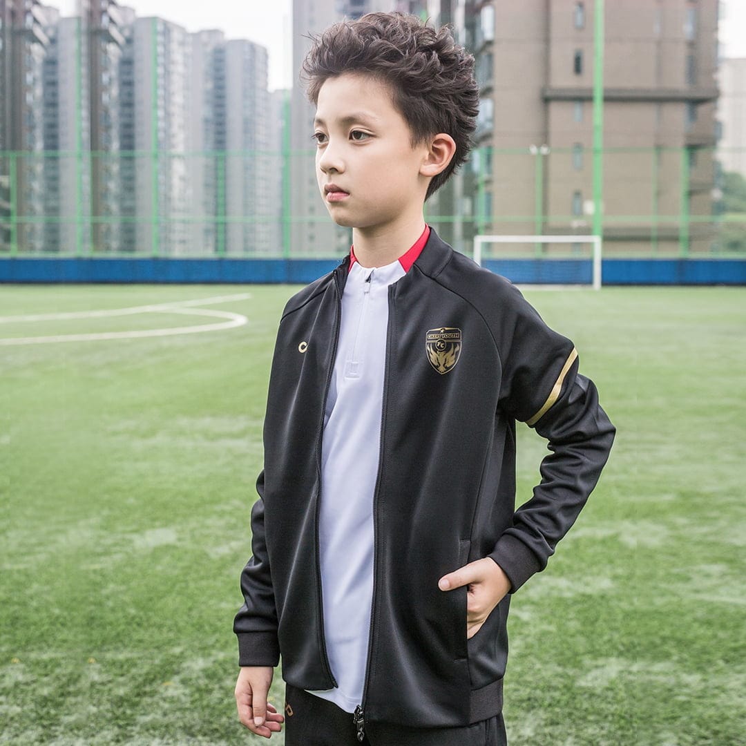 Cikers Sports Jackets Black / 120 Pure - Customized Kids Zipper-Up Jacket