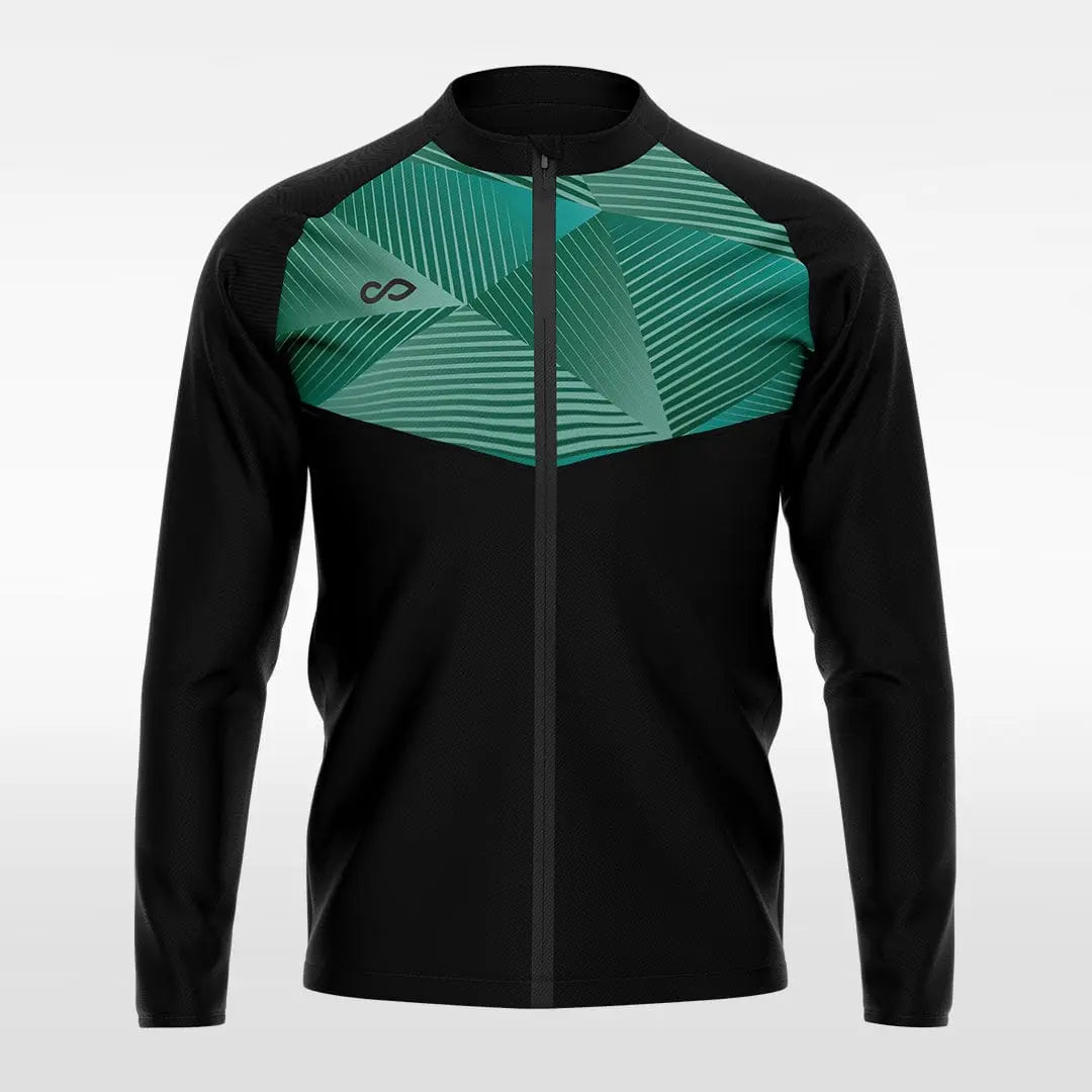 Cikers Sports Jackets Green / S Poseidon - Customized Men's Sublimated Full-Zip Jacket