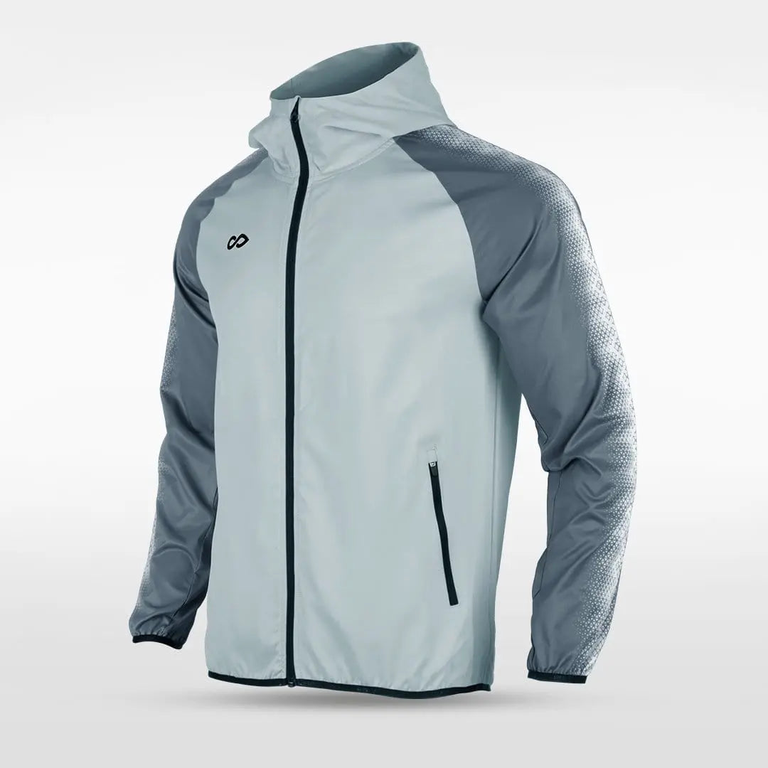 Cikers Sports Jackets Grey / S Embrace Radiance - Customized Men's Sublimated Full-Zip Waterproof