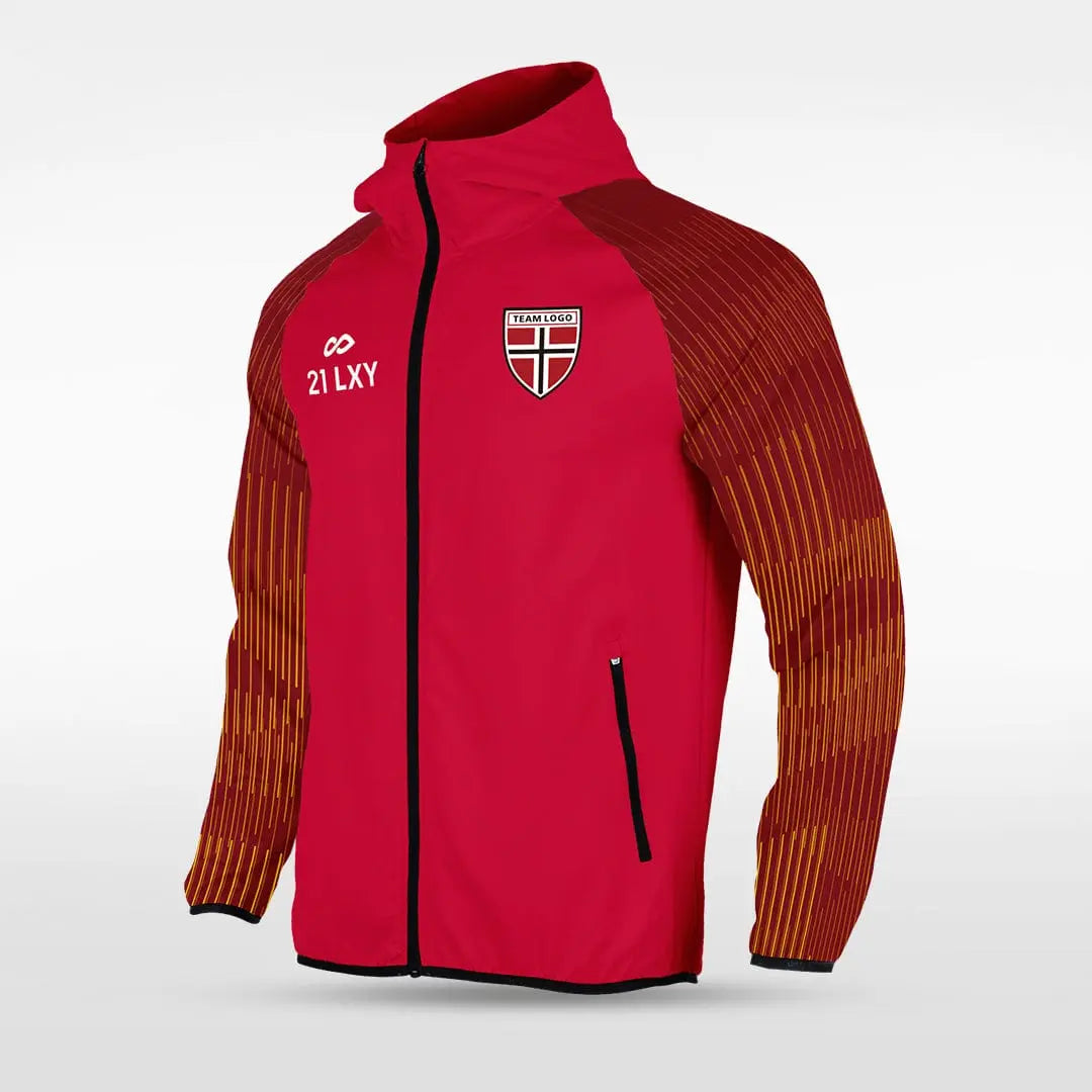 Cikers Sports Jackets Red / S Embrace Orbit - Customized Men's Sublimated Full-Zip Waterproof