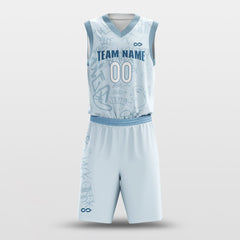 Cikers Sports Light Blue / S Graffiti - Customized Sublimated Basketball Set