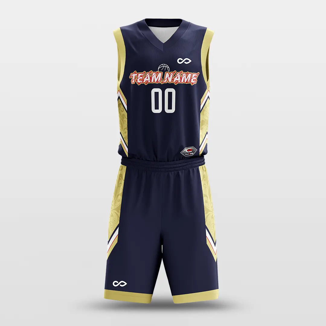 Cikers Sports Navy / S Tome - Customized Sublimated Basketball Set