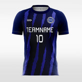 Cikers Sports Navy / S Zebrafish - Customized Men's Sublimated Soccer Jersey