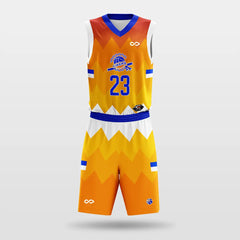 Cikers Sports Orange / S Alert - Customized Sublimated Basketball Set