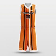 Cikers Sports Orange / S Honeycomb - Customized Sublimated Basketball Set