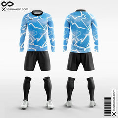 Cikers Sports pack Blue / S Pop Camouflage Style 4 - Men's Sublimated Long Sleeve Football Kit