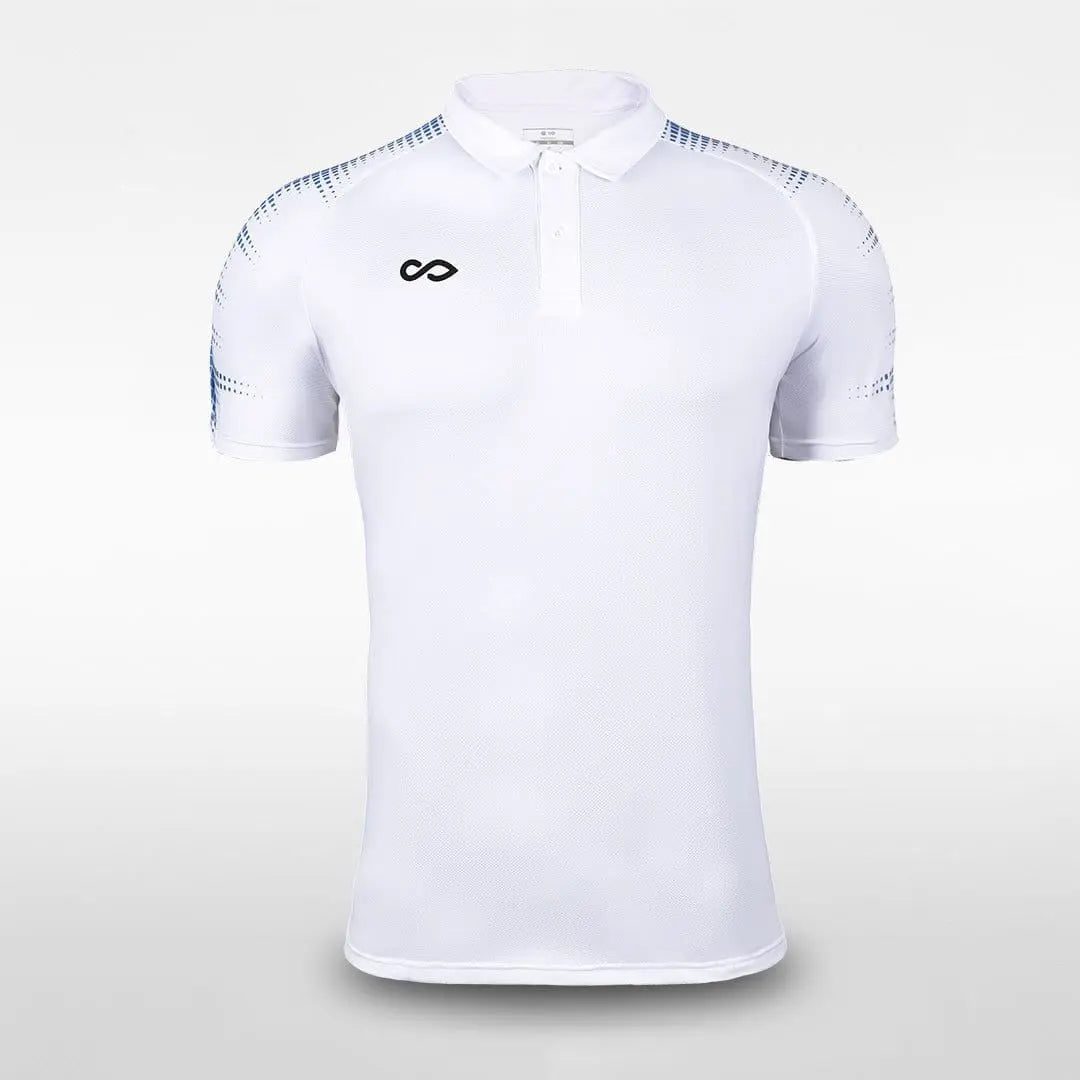 Cikers Sports polo White / S Sky - Men's Sublimated Polo