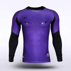 Cikers Sports Purple / S Flying Fish - Customized Adult Goalkeeper Long Sleeve Soccer Jersey